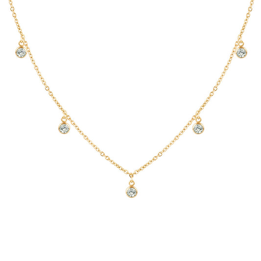 MAGIC DROP Choker 18K Gold Plated – Eleganz für jeden Anlass-Dreizack