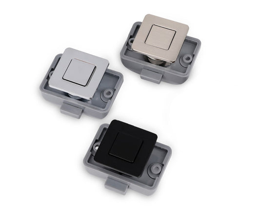 Camper Möbelschloss quadratisch für 15mm Wandstärke Schließsystem