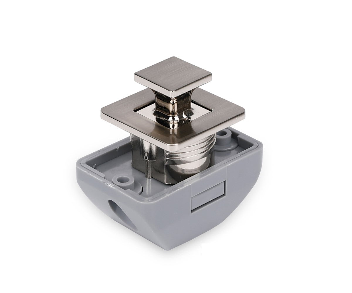 Camper Möbelschloss quadratisch für 15mm Wandstärke Schließsystem