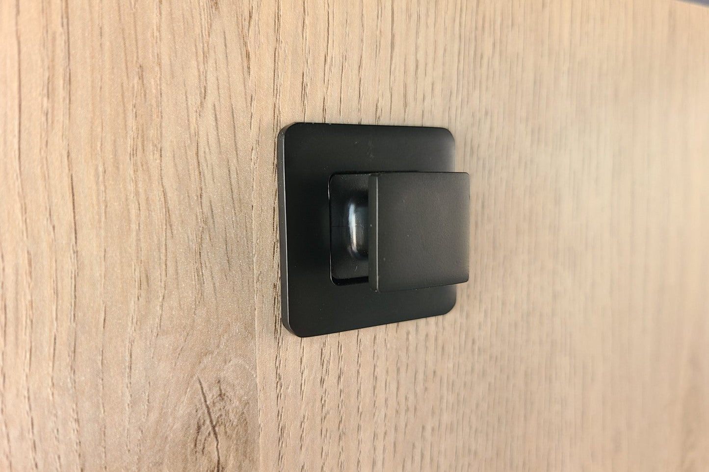 Camper Möbelschloss quadratisch für 15mm Wandstärke Schließsystem