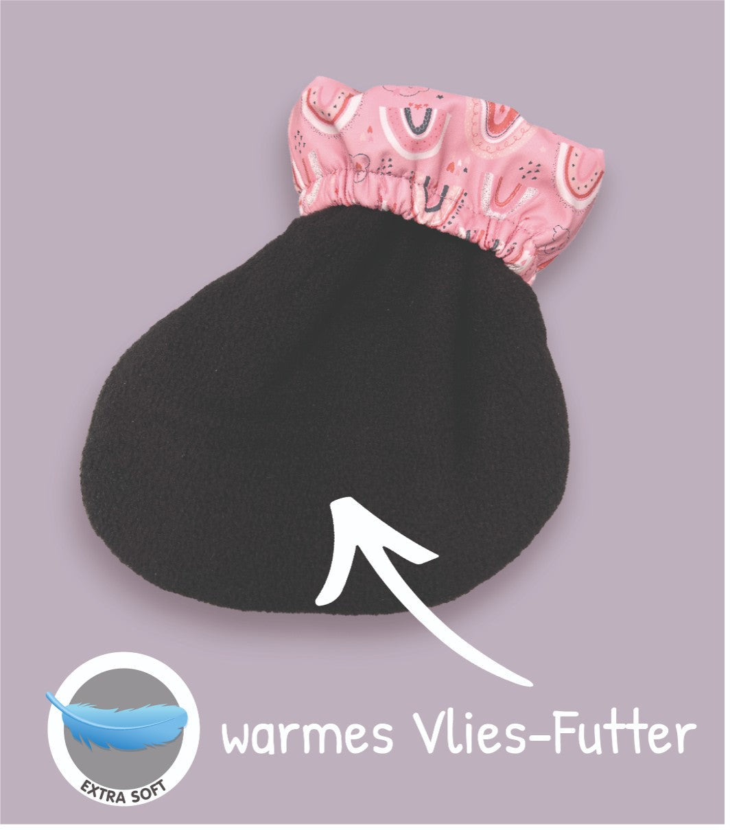 Wasserdichte Regenfüßlinge mit Fleece für warme Kinderfüße