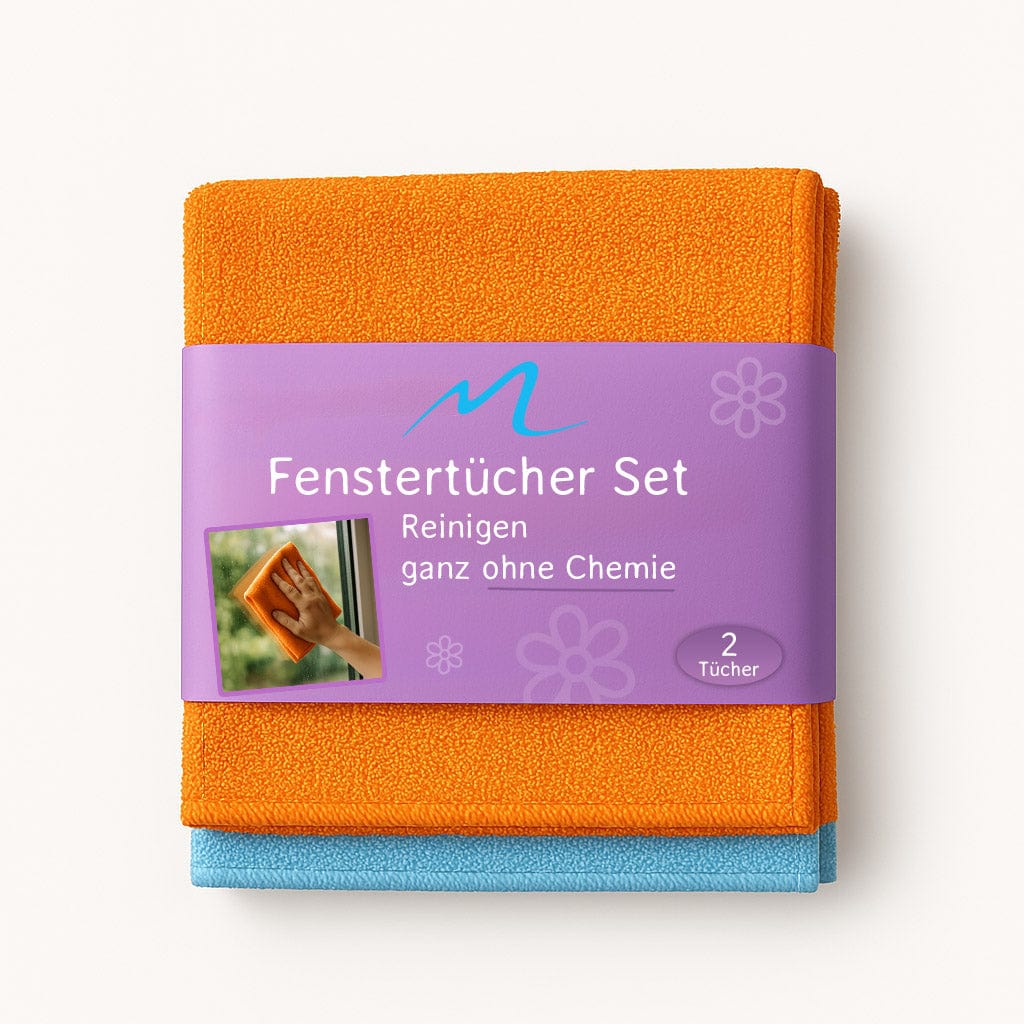 Fenstertücher Set aus Mikrofaser für chemiefreie streifenfreie Reinigung-mundizio