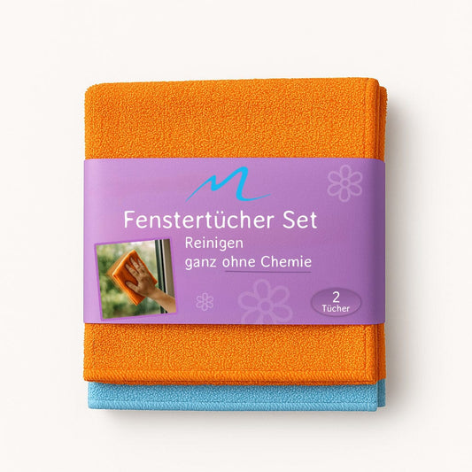 Fenstertücher Set aus Mikrofaser für chemiefreie streifenfreie Reinigung-mundizio