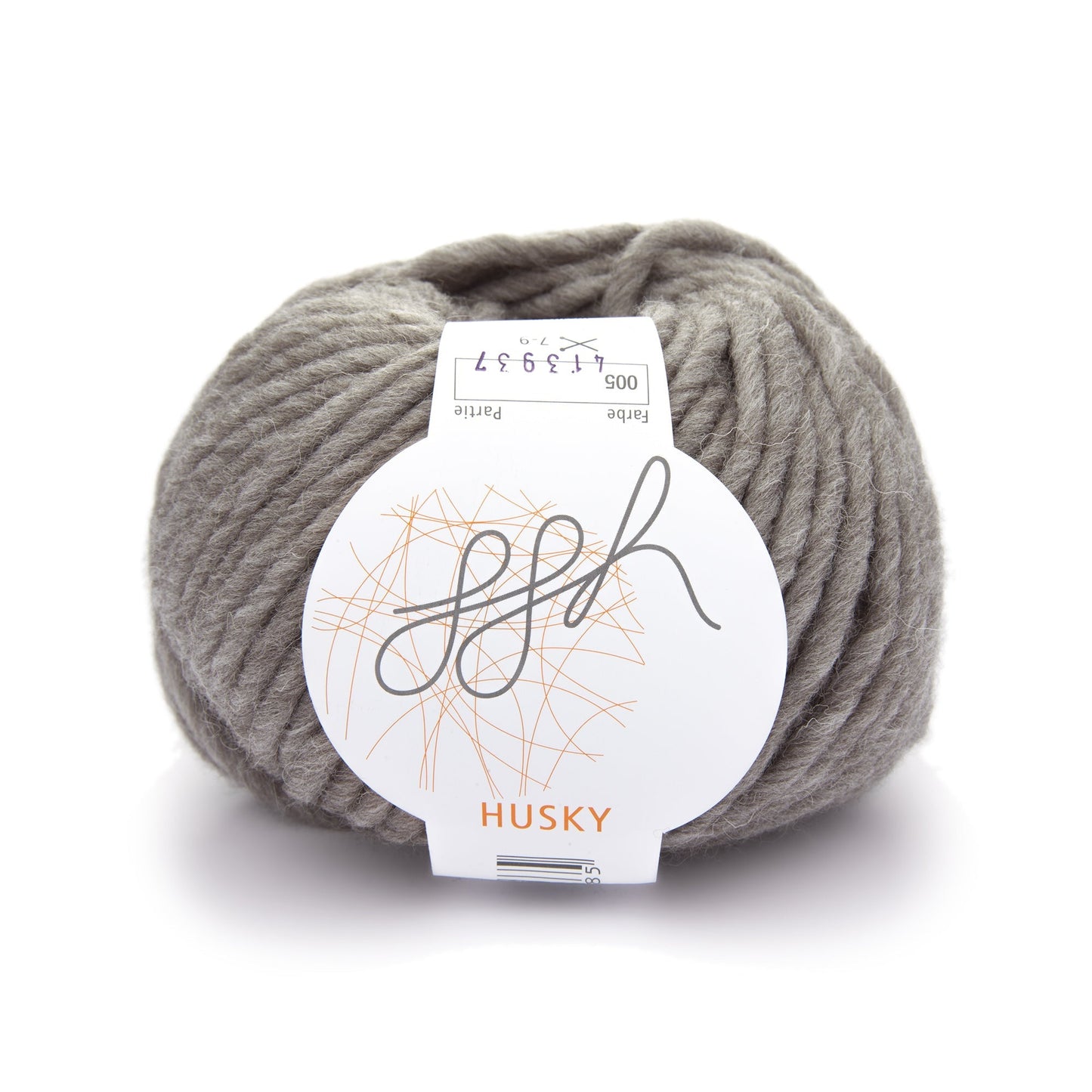 Warmes und weiches Strickgarn in steingrau für kreative Projekte