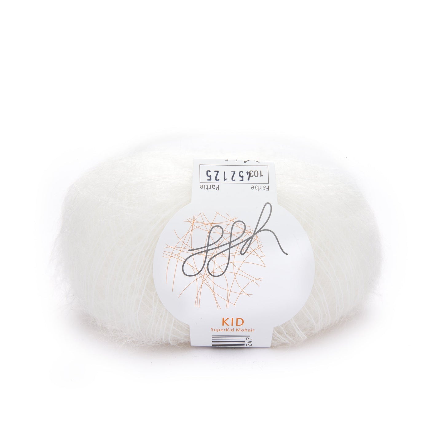 ggh Kid Mohairwolle Farbe 103 Weiß Lacegarn