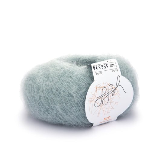ggh Kid 120 Schimmerndes Glas Mohairwolle Lacegarn