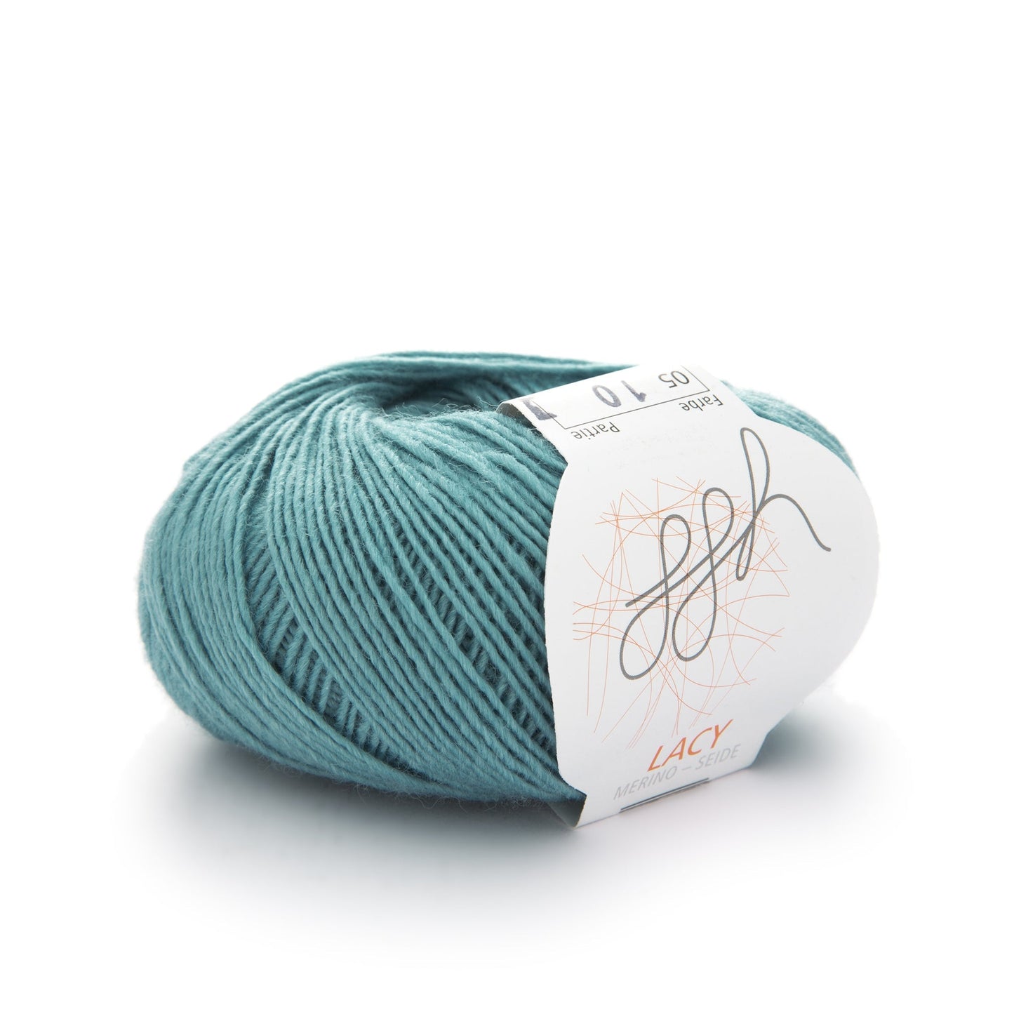 ggh Lacy Strickgarn 005 Gletschergrün Merinowolle Seide