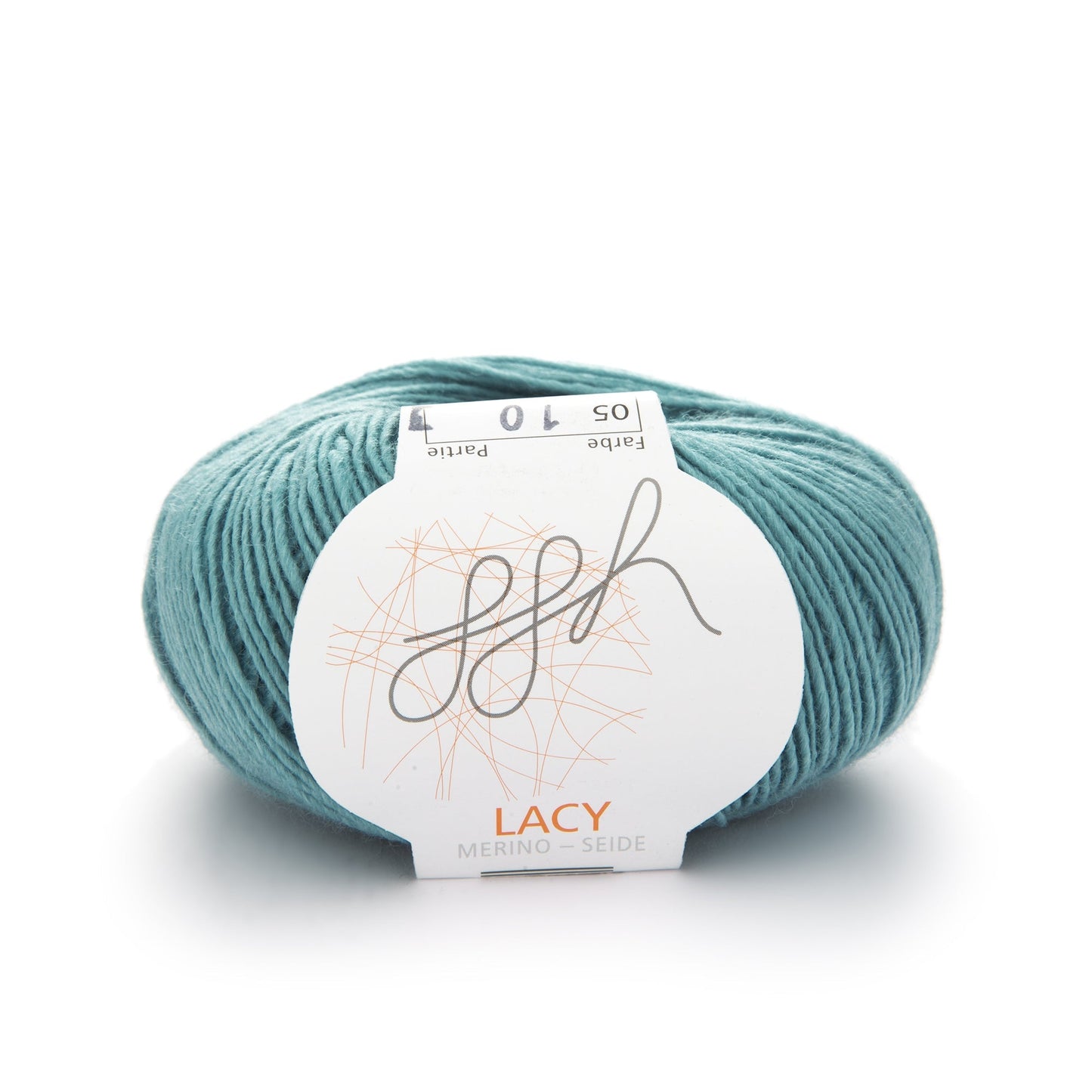 ggh Lacy Strickgarn 005 Gletschergrün Merinowolle Seide