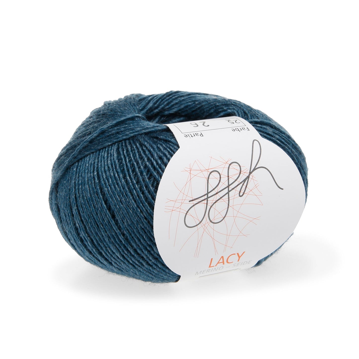 Luxuriöses Lace-Garn Merino-Seide Petrol