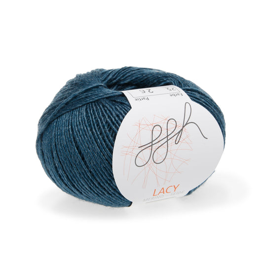 Luxuriöses Lace-Garn Merino-Seide Petrol