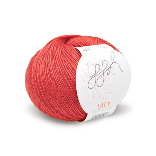 GGH Lacy Feinwolle Garn Marsrot 027 Strickgarn