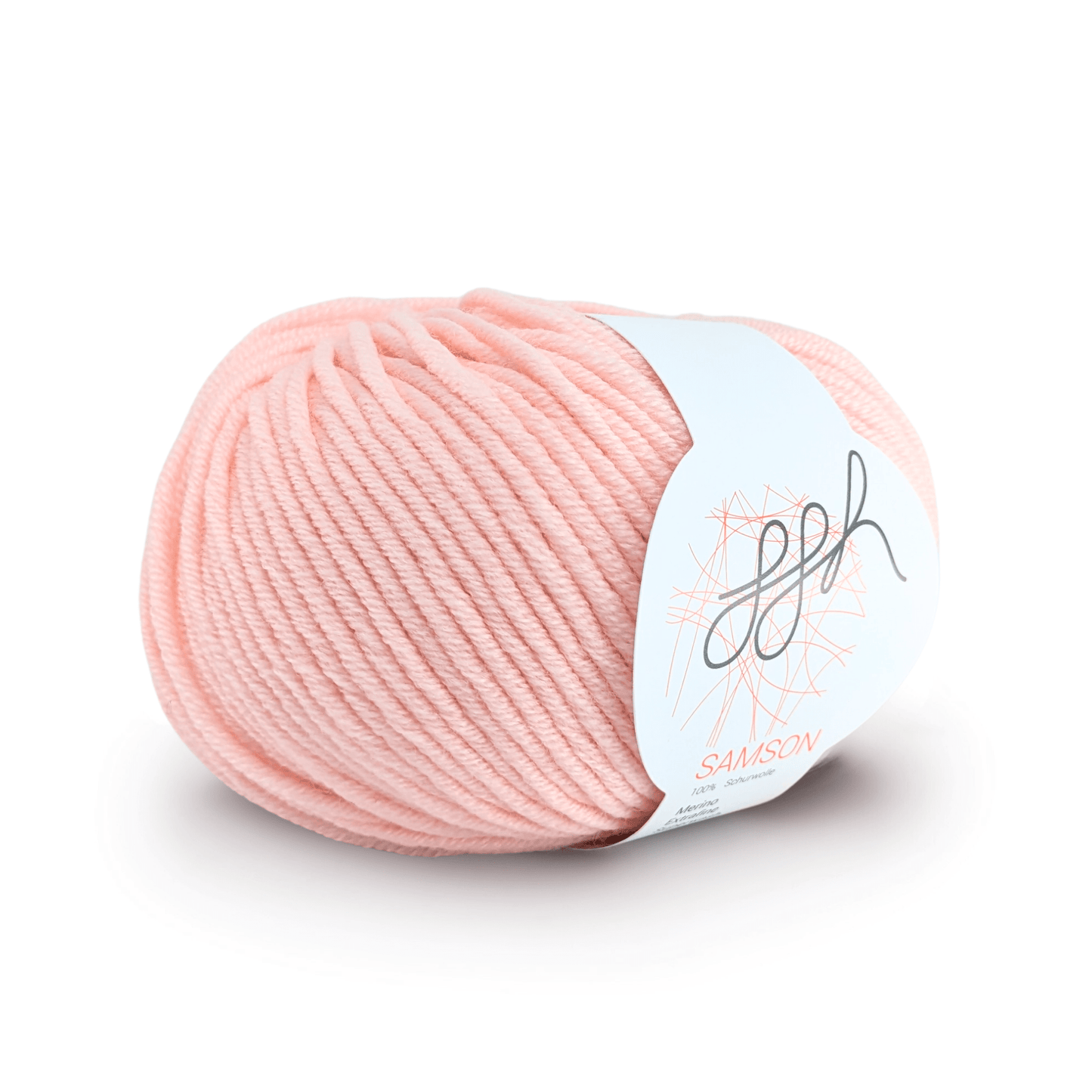 Weiches Merinowollgarn in Zartrosa für vielseitige Strickprojekte