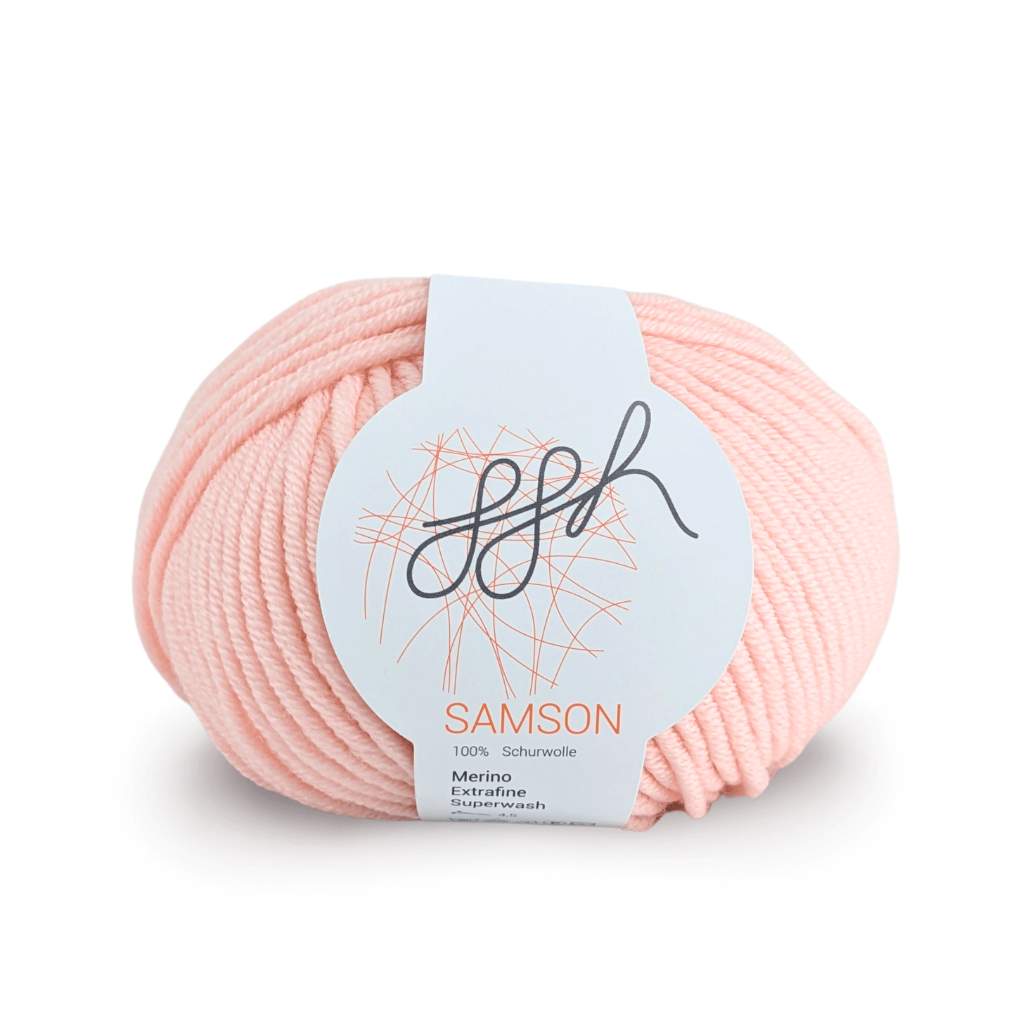 Weiches Merinowollgarn in Zartrosa für vielseitige Strickprojekte