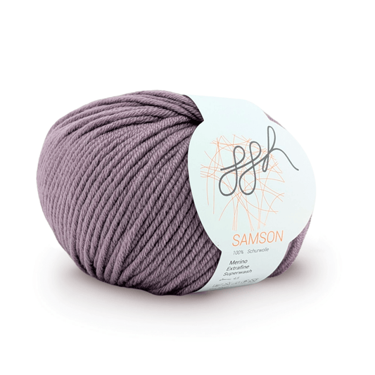 Weiche extrafeine Merinowolle in staubigem Lila
