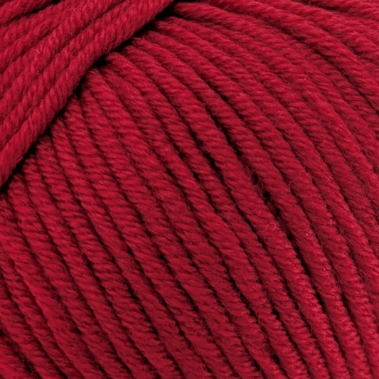 Extrafeine Merinowolle Garn in Kardinalrot für Strickprojekte
