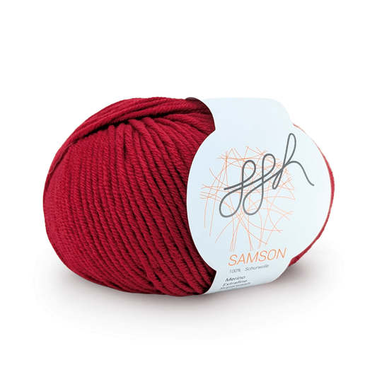 Extrafeine Merinowolle Garn in Kardinalrot für Strickprojekte