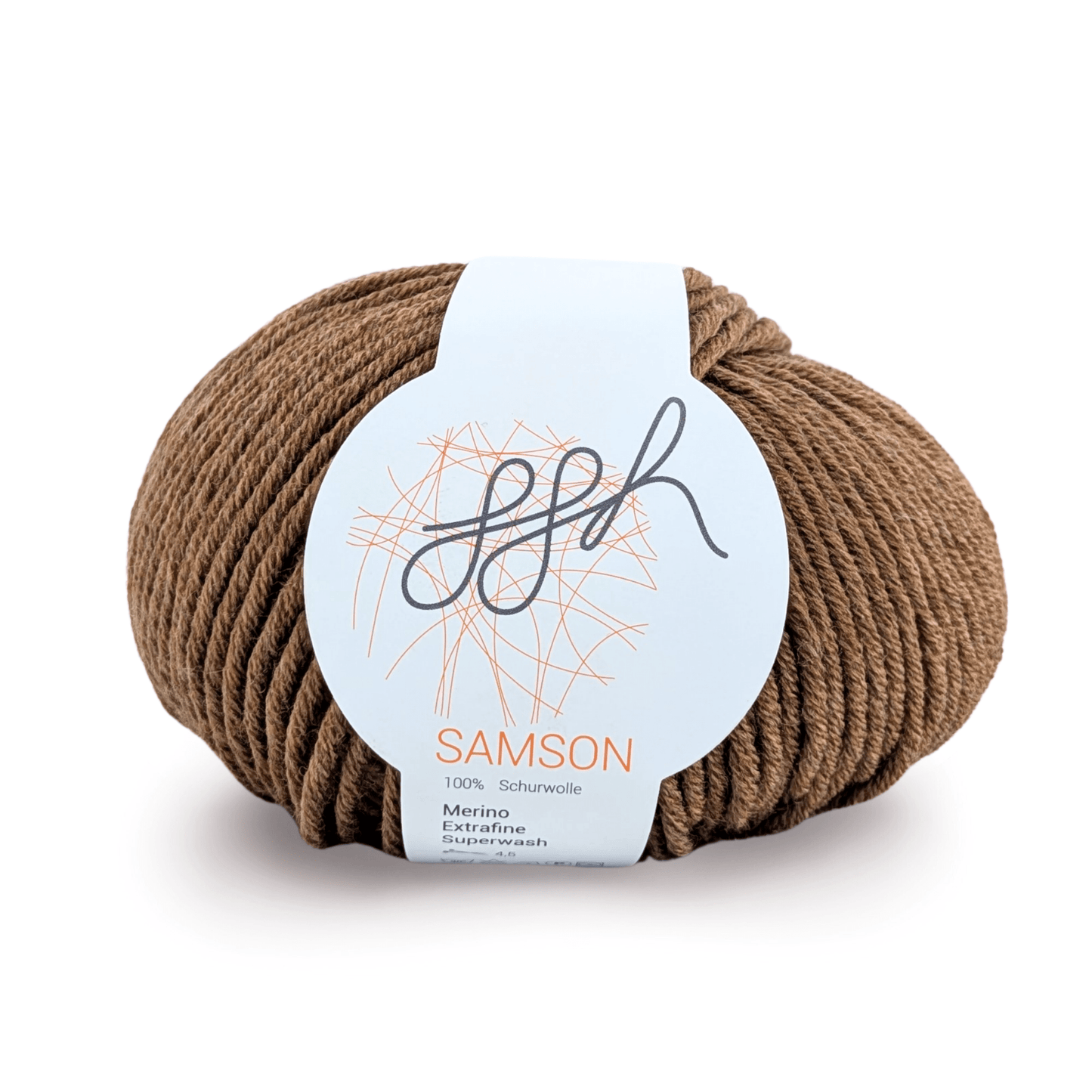 ggh Samson 106 Haselnuss Merinowolle 50g Faden