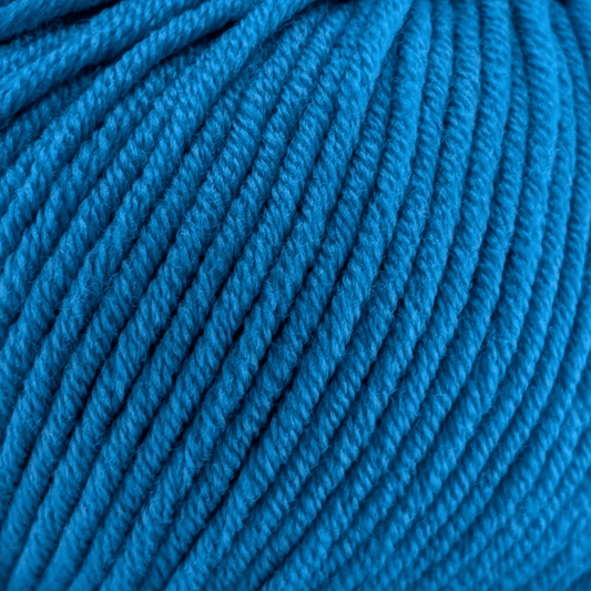 Extrafeine Merinowolle Neon Blau 50g superwash