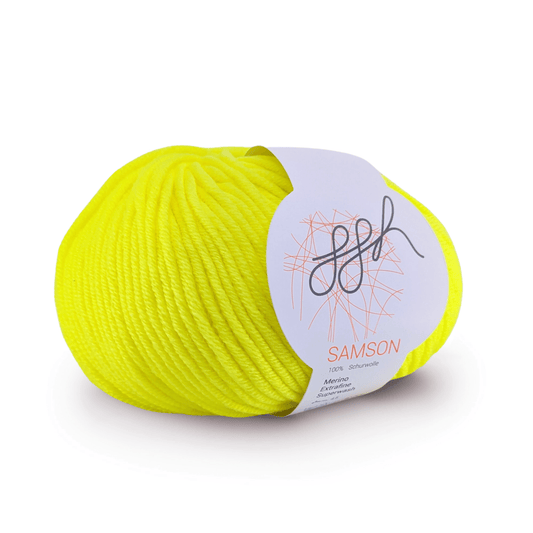 ggh Samson 121 Neon Gelb Extrafeine Merinowolle