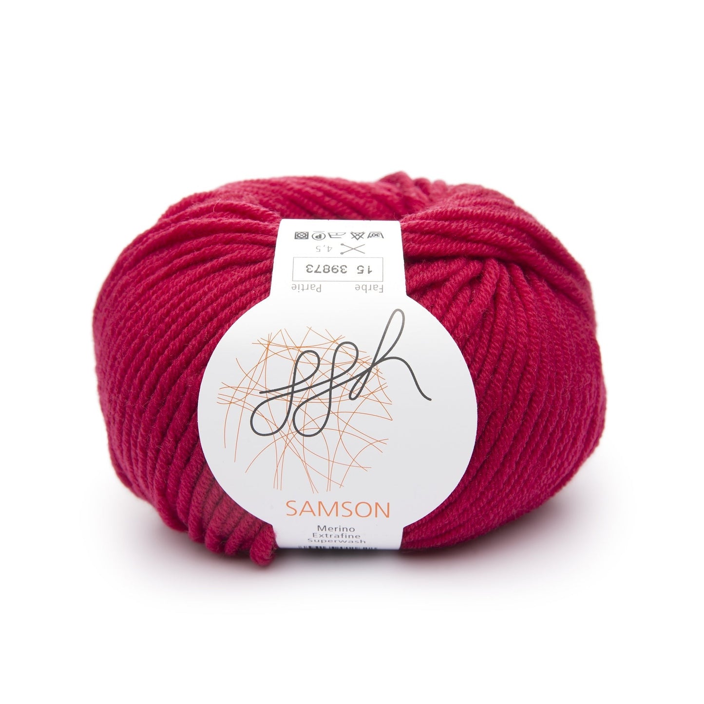 ggh Samson Strickgarn 015 Chilirot Merinowolle