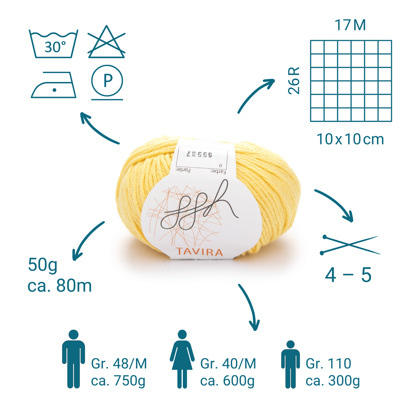 ggh Tavira 009 Zitronenbonbon Strickgarn