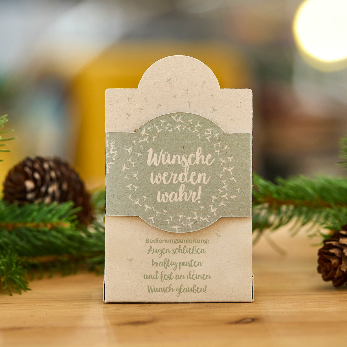 Wunscherfüller Pusteblume im Glas als besonderes Geschenk für jeden Anlass-Die Stadtgärtner