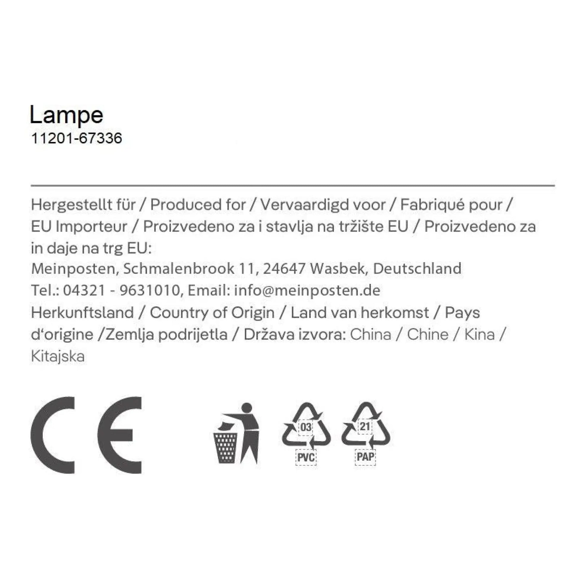 Hängeleuchte LED Rattan Optik Außen Innenbereich 18x16 cm Gartenbeleuchtung - Yabubest - Home & More