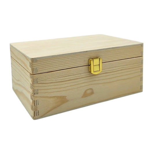 Holzkiste mit Deckel Dekokiste Schatzkiste Hochzeit Kindergeburtstag Aufbewahrung - Yabubest - Home & More
