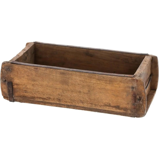 Holzkiste Ziegelform Ziegelsteinform Kiste recyceltes Holz Kasten 30 cm - Yabubest - Home & More