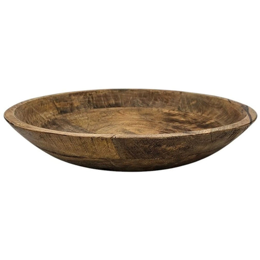 Holzschale Mango Holz Schale Dekoschale Brotschale Mangoholz Ø 38 cm - Yabubest - Home & More