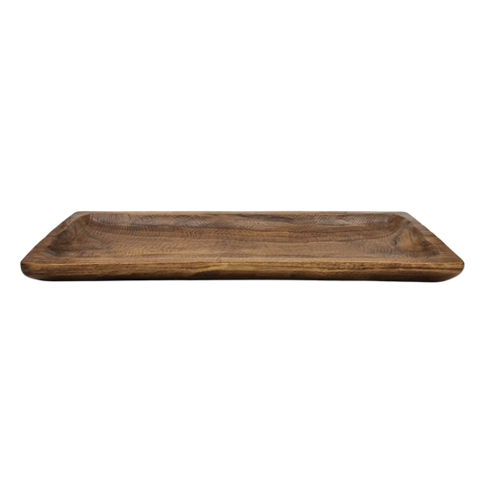 Holztablett Holzbrett Dekoschale Holzschale braun 58x22 cm Kerzentablett Dekobrett XXL - Yabubest - Home & More