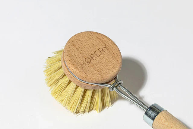 Nachhaltige Spuelbuerste aus FSC Buchenholz mit Naturborsten plastikfrei-Verdancia