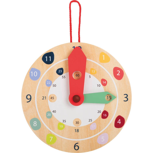 Holz Lernuhr für Kinder – Spielerisches Zeitverständnis ab 3 Jahren