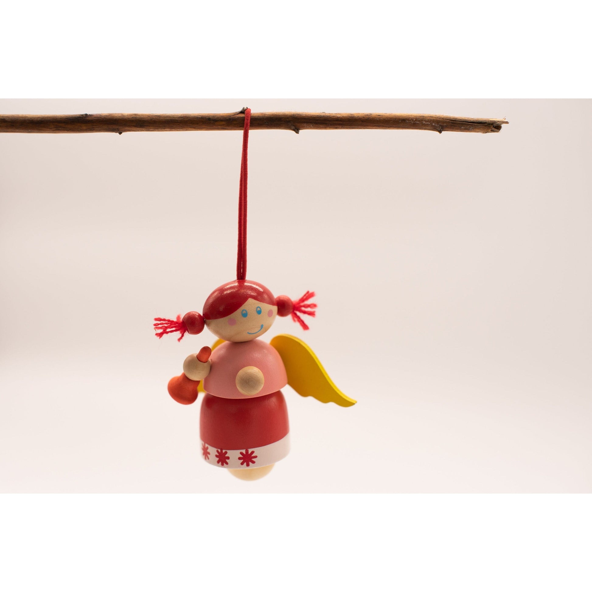 Dekoratives 3er Set Holzengel für Weihnachtsdeko