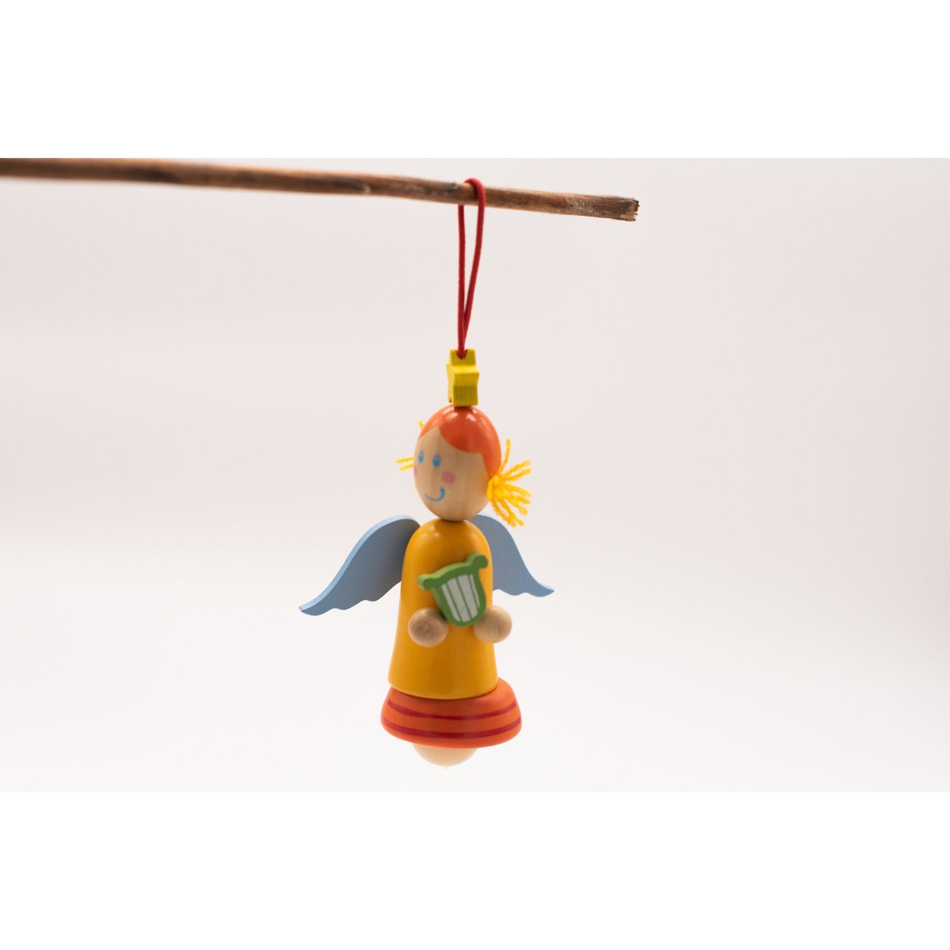 Dekoratives 3er Set Holzengel für Weihnachtsdeko