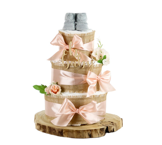 Windeltorte Alles Jute zur Geburt apricot-dubistda