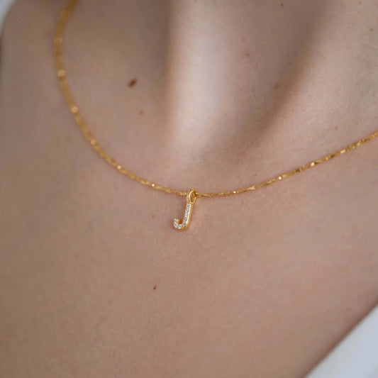 Cirra necklace with Milo letter pendant-Studio Karl