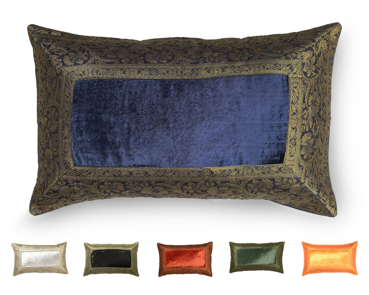 Orientalischer Kissenbezug 30x50 aus Brokat Samt und Baumwolle-Aga's Own