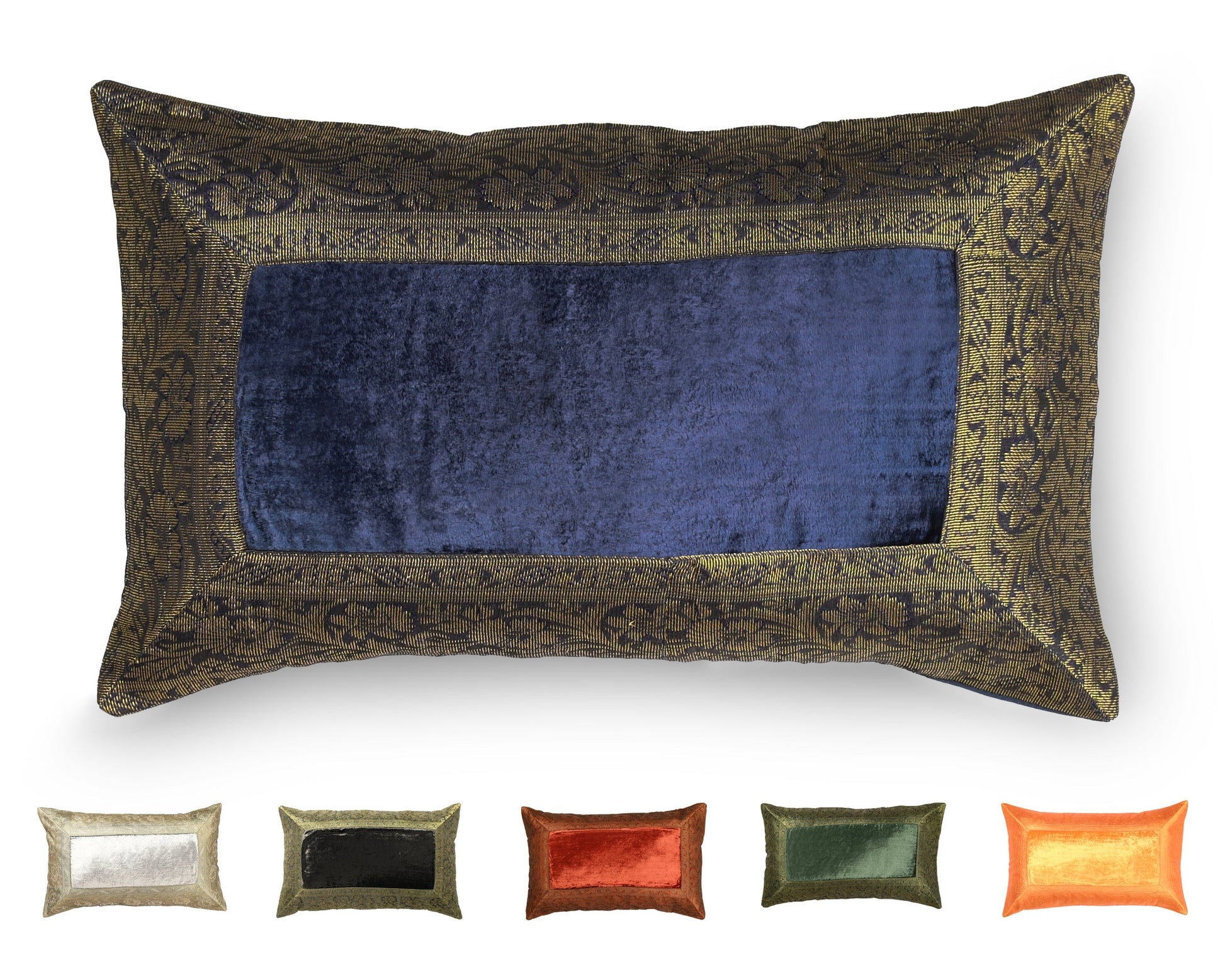 Orientalischer Kissenbezug 30x50 aus Brokat Samt und Baumwolle-Aga's Own