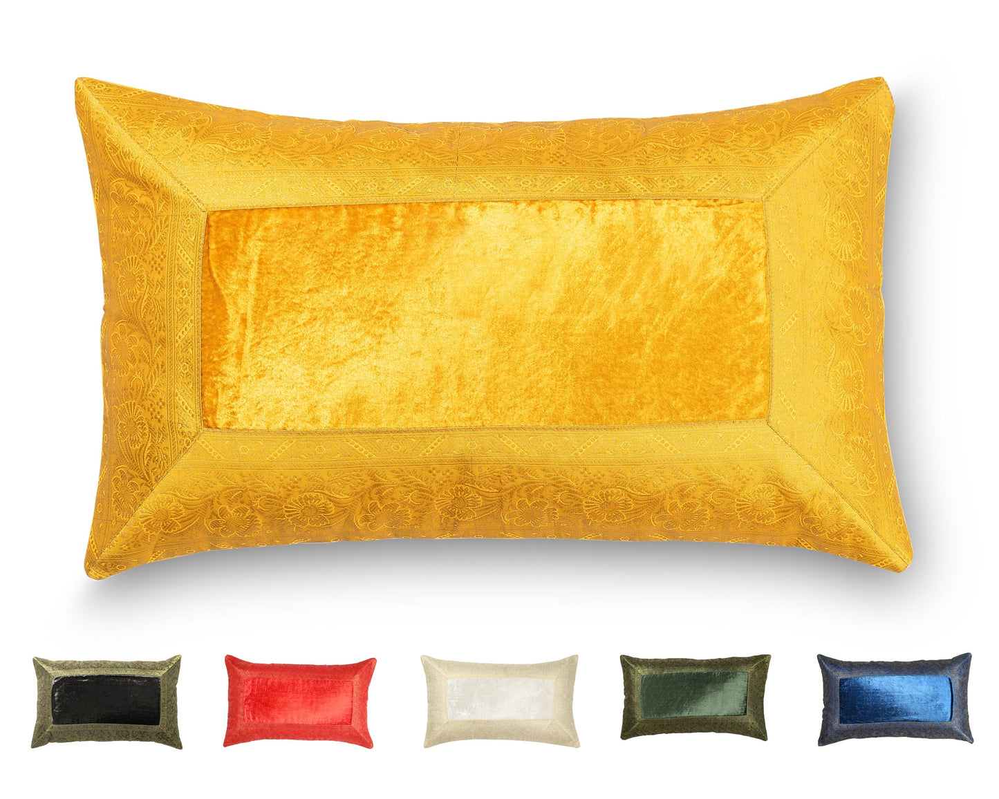 Orientalischer Kissenbezug 30x50 aus Brokat Samt und Baumwolle-Aga's Own