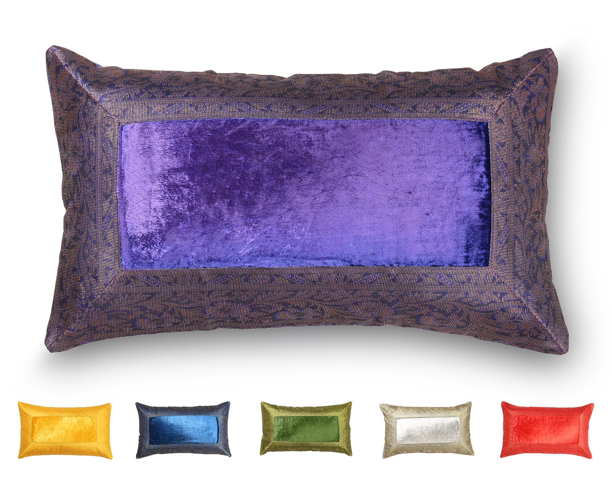 Orientalischer Kissenbezug 30x50 aus Brokat Samt und Baumwolle-Aga's Own