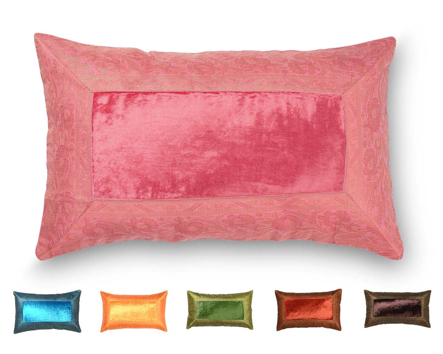 Orientalischer Kissenbezug 30x50 aus Brokat Samt und Baumwolle-Aga's Own