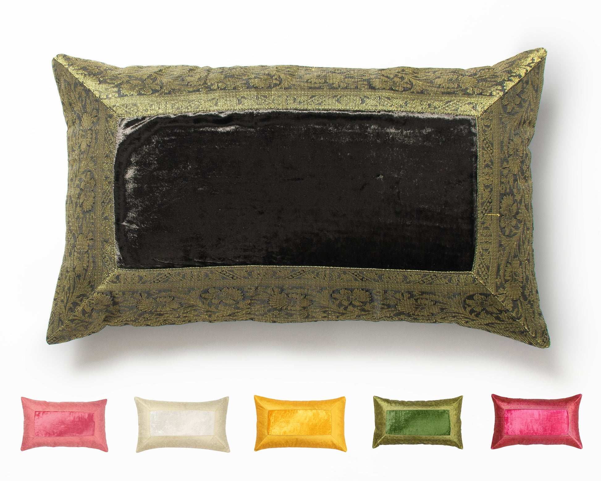 Orientalische Kissenbezüge aus Baumwolle Samt und Brokat 30 x 50 cm-Aga's Own