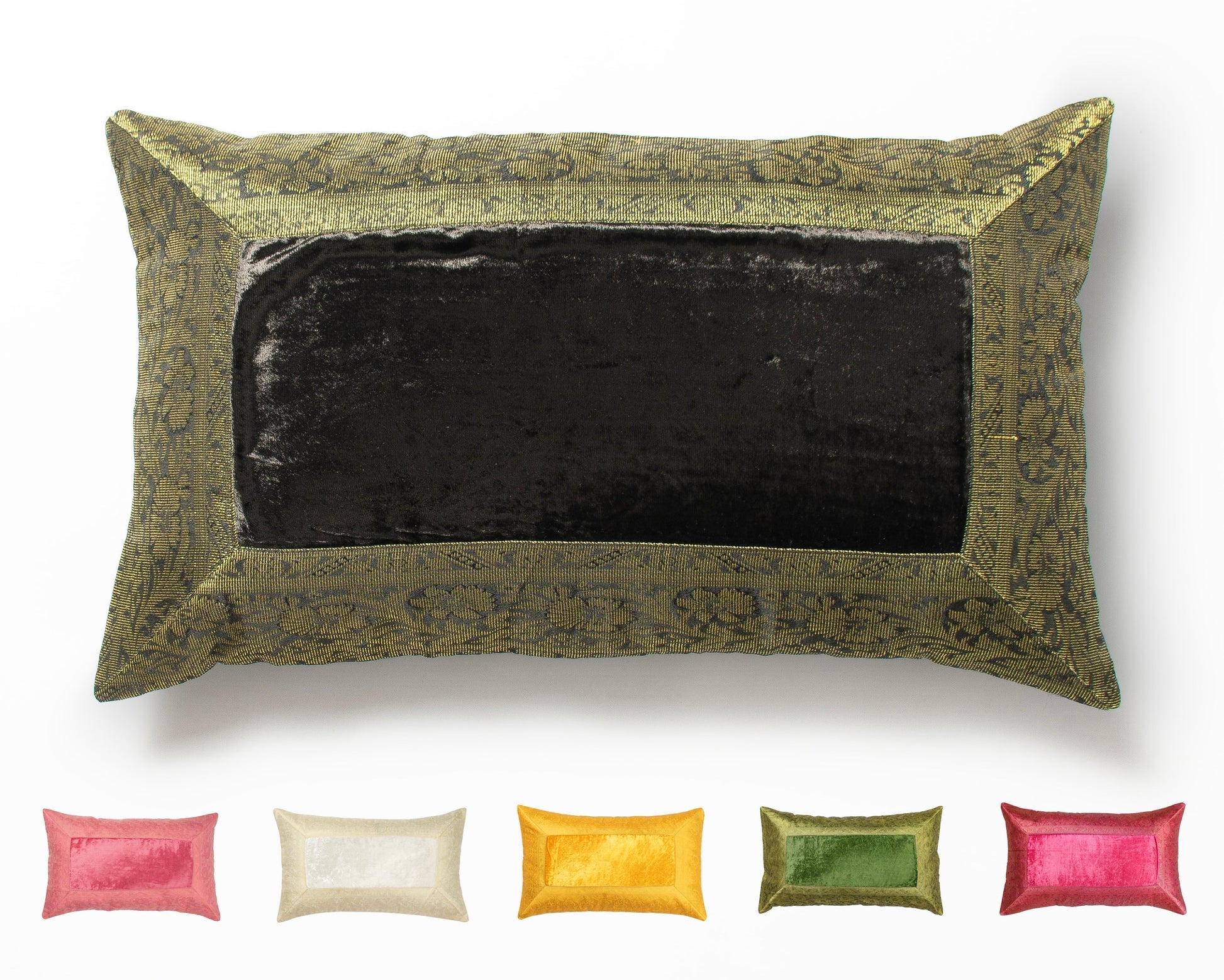 Orientalischer Kissenbezug 30x50 aus Brokat Samt und Baumwolle-Aga's Own