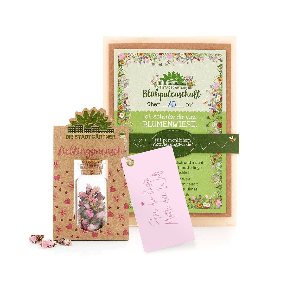 Geschenkset Lieblingsmutti und Blühpatenschaft zum Muttertag-Die Stadtgärtner