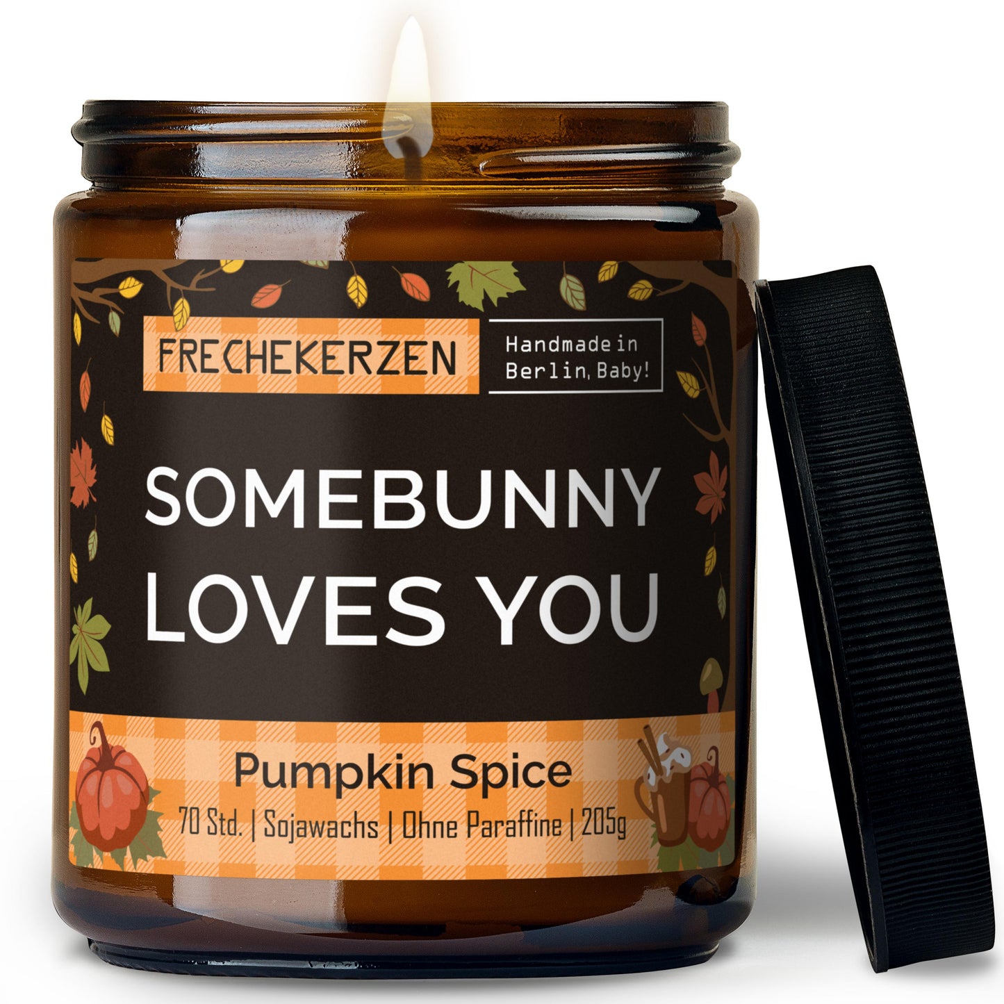 FRECHEKERZEN Duftkerze im Glas mit Spruch somebunny loves you-mysoy