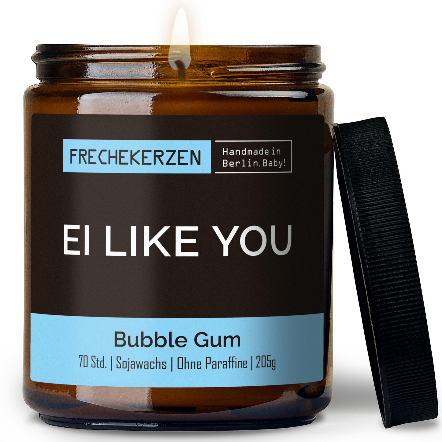 Duftkerze im Glas mit frechem Spruch ei like you-mysoy
