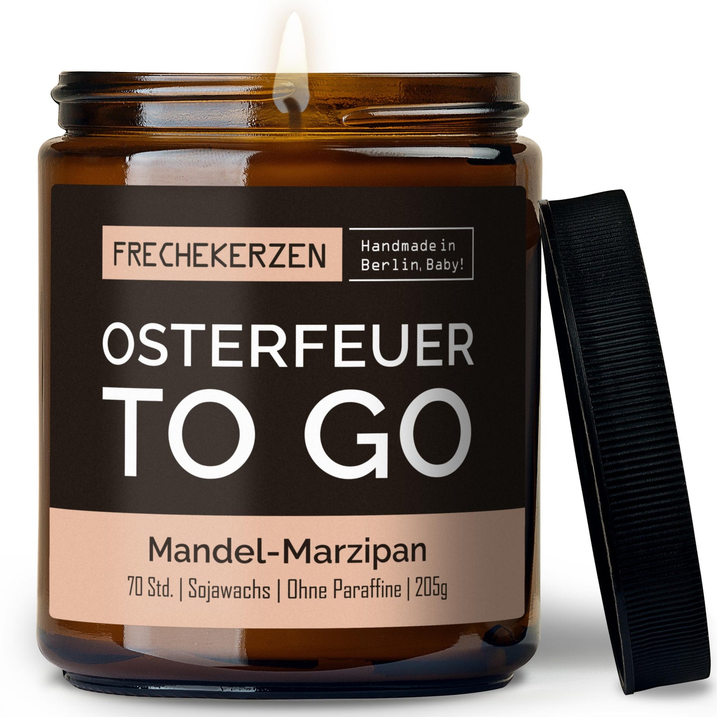 Kerze mit Spruch Osterfeuer to go original frechekerzen im Glas-mysoy
