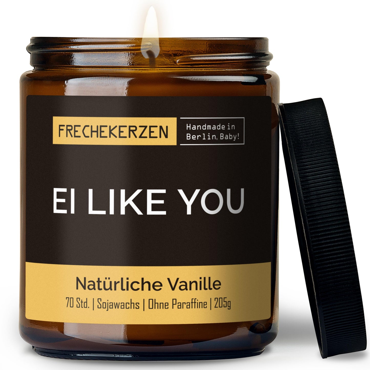 Duftkerze im Glas mit frechem Spruch ei like you-mysoy