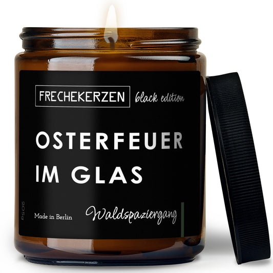 Freche Kerze Osterfeuer im Glas Duftkerze im Glas mit Spruch